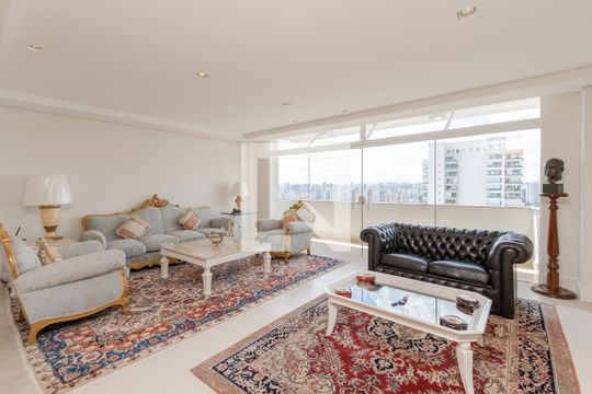 Sala de apartamento para alugar com 4 quartos, 380m² em Brooklin Paulista, São Paulo
