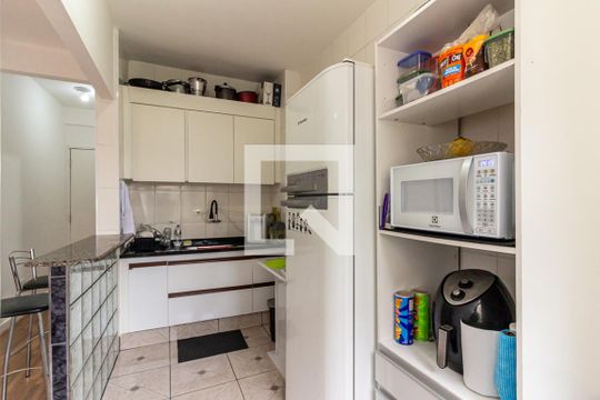 Cozinha de apartamento à venda com 1 quarto, 46m² em Campos Elíseos, São Paulo