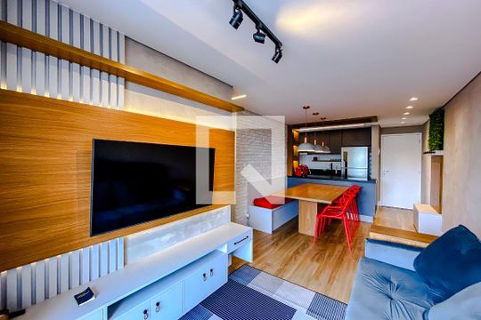 Sala de apartamento à venda com 2 quartos, 54m² em Quarta Parada, São Paulo