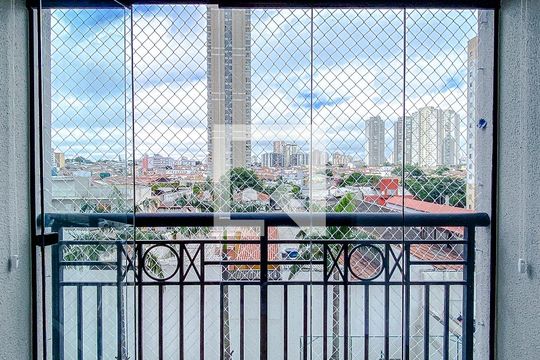 Varanda da Sala de apartamento à venda com 2 quartos, 54m² em Quarta Parada, São Paulo
