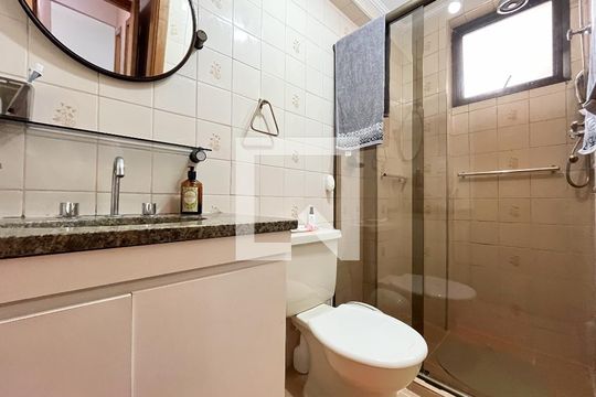 Banheiro de apartamento à venda com 3 quartos, 80m² em Chácara Inglesa, São Paulo