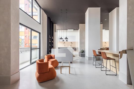 Área comum de apartamento para alugar com 1 quarto, 25m² em Pinheiros, São Paulo