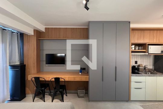 Detalhe de kitnet/studio para alugar com 1 quarto, 24m² em Pinheiros, São Paulo