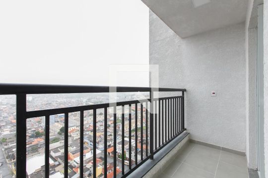 Varanda da Sala de apartamento para alugar com 2 quartos, 38m² em Vila Progresso (zona Leste), São Paulo