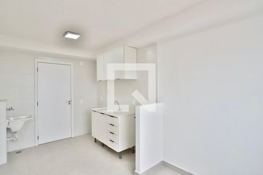 Sala / Cozinha  de apartamento para alugar com 1 quarto, 25m² em Vila Cláudia, São Paulo