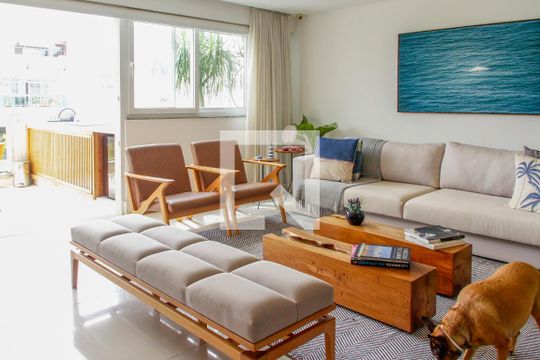Sala de apartamento à venda com 4 quartos, 340m² em Barra da Tijuca, Rio de Janeiro