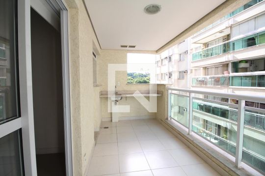 Varanda da Sala de apartamento à venda com 3 quartos, 94m² em Pechincha, Rio de Janeiro