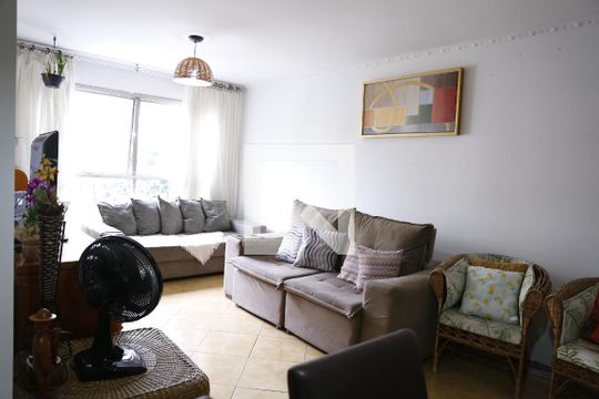 Sala de apartamento à venda com 3 quartos, 78m² em City América, São Paulo