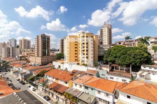 Vista da Varanda da Sala de apartamento à venda com 1 quarto, 44m² em Santana, São Paulo