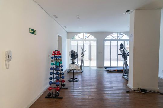 Área comum - Academia de apartamento à venda com 1 quarto, 44m² em Santana, São Paulo