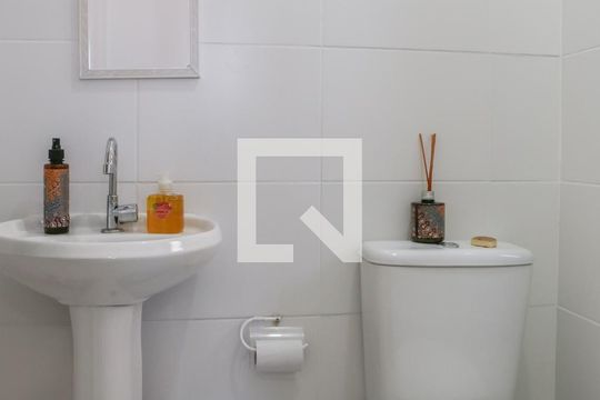 Banheiro da Suíte de apartamento à venda com 1 quarto, 28m² em Bom Retiro, São Paulo