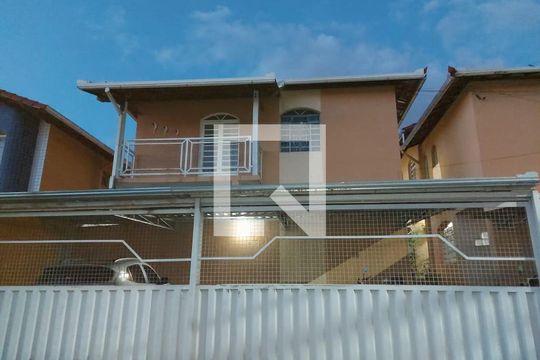 Fachada  de casa de condomínio à venda com 3 quartos, 82m² em Fonte Grande, Contagem