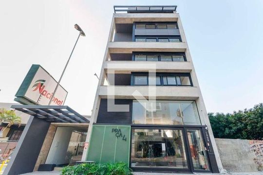 Fachada de apartamento à venda com 1 quarto, 64m² em Menino Deus, Porto Alegre