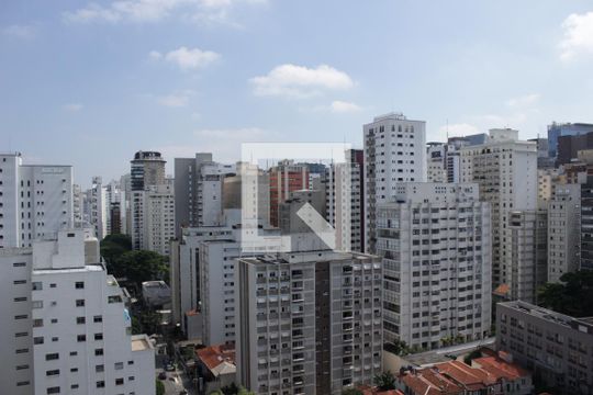 Vista da Varanda Suíte de apartamento à venda com 2 quartos, 72m² em Jardim Paulista, São Paulo