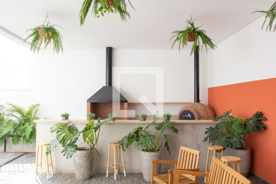 Área comum - Churrasqueira de apartamento para alugar com 1 quarto, 40m² em Vila Centenário, São Paulo
