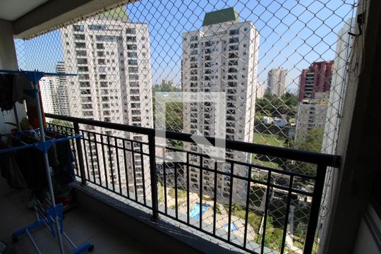 Varanda da Sala de apartamento à venda com 2 quartos, 70m² em Jardim Parque Morumbi, São Paulo