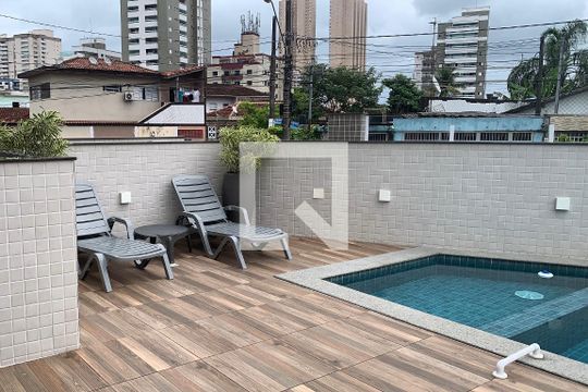 Área comum de apartamento para alugar com 2 quartos, 57m² em Nova Mirim, Praia Grande