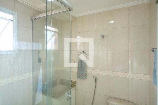 Banheiro da Suíte de apartamento para alugar com 3 quartos, 85m² em Santa Maria, São Caetano do Sul
