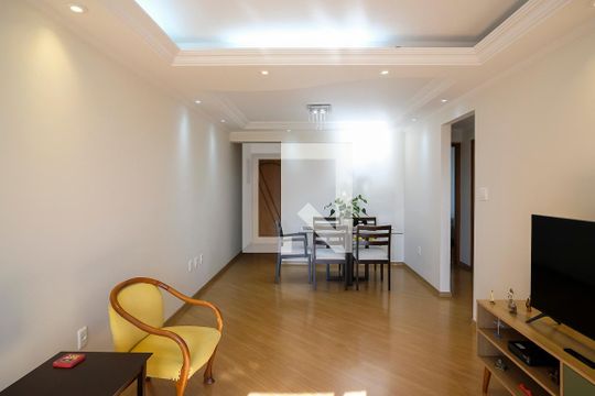 Sala de apartamento para alugar com 3 quartos, 85m² em Santa Maria, São Caetano do Sul