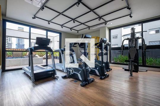 Área comum - Academia de kitnet/studio para alugar com 1 quarto, 25m² em Pinheiros, São Paulo