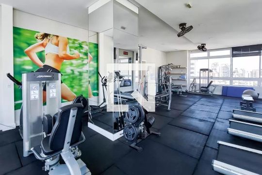 Área comum - Academia de apartamento à venda com 1 quarto, 43m² em Santo Amaro, São Paulo