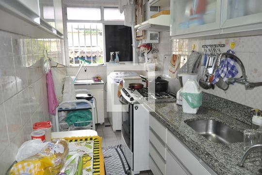 Cozinha de apartamento à venda com 3 quartos, 91m² em Todos Os Santos, Rio de Janeiro
