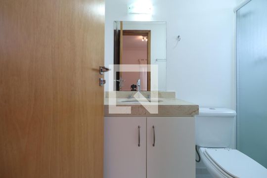 Banheiro da Suíte 2 de apartamento à venda com 3 quartos, 110m² em Jardim, Santo André
