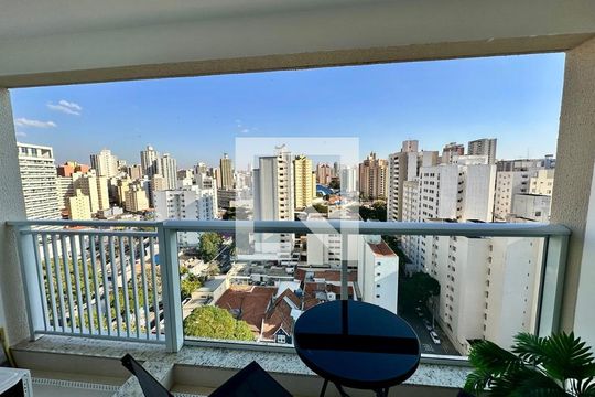 Vista da Sacada de kitnet/studio para alugar com 1 quarto, 44m² em Vila Itapura, Campinas
