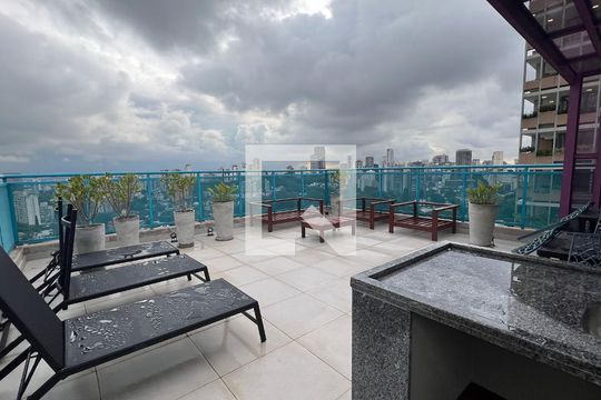 Churrasqueira de kitnet/studio para alugar com 1 quarto, 24m² em Pinheiros, São Paulo