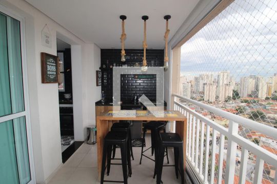 Sala - Varanda de apartamento para alugar com 2 quartos, 81m² em Chora Menino, São Paulo