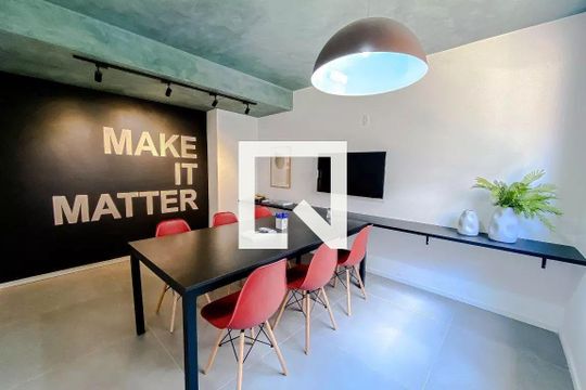 Área comum - Sala de reunião de apartamento à venda com 1 quarto, 24m² em Sé, São Paulo
