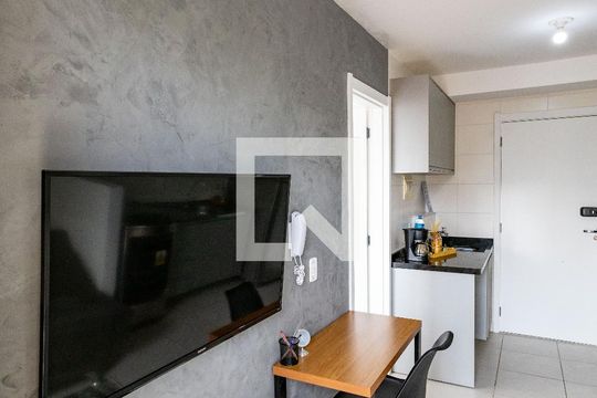Sala de apartamento à venda com 1 quarto, 27m² em Jardim Caravelas, São Paulo