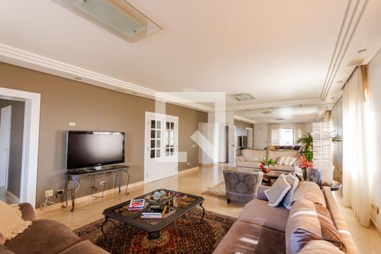 Sala de apartamento para alugar com 4 quartos, 315m² em Jardim, Santo André