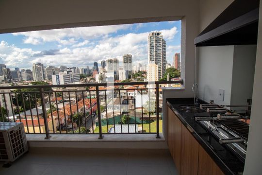 Varanda Gourmet de apartamento para alugar com 2 quartos, 58m² em Chácara Santo Antônio (zona Sul), São Paulo