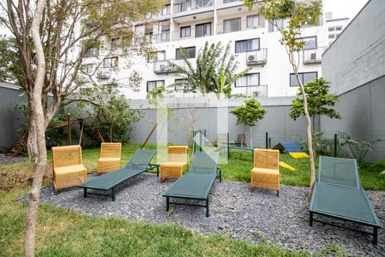 Área comum - Solarium  de kitnet/studio à venda com 1 quarto, 21m² em Moema, São Paulo