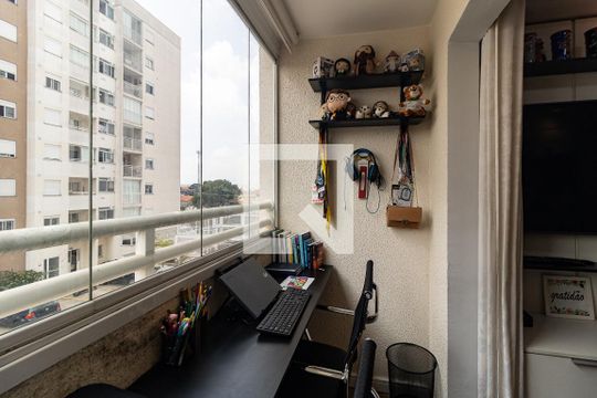 Varanda da Sala de apartamento para alugar com 2 quartos, 45m² em Parque Fongaro, São Paulo