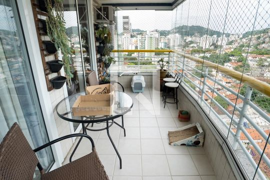 Varanda da Sala de apartamento à venda com 3 quartos, 167m² em Icaraí, Niterói