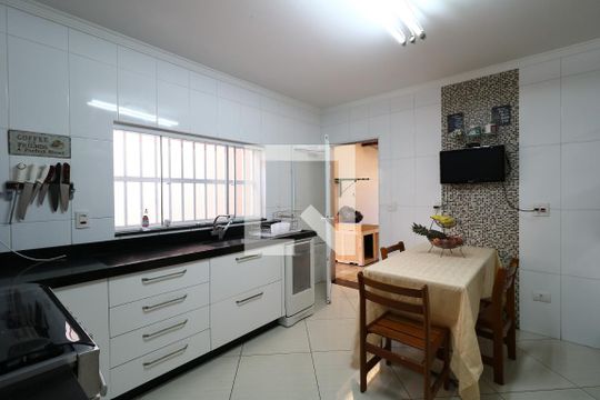 Cozinha de casa à venda com 3 quartos, 266m² em Campestre, Santo André