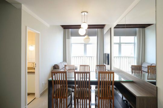 Sala de apartamento para alugar com 1 quarto, 67m² em Rudge Ramos, São Bernardo do Campo