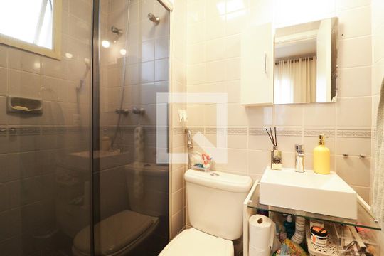 Banheiro da Suíte de apartamento à venda com 3 quartos, 64m² em Parque Mandaqui, São Paulo