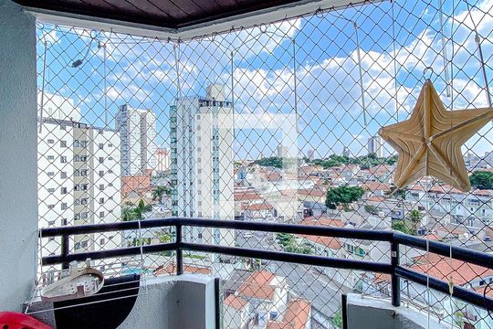 Varanda da Sala de apartamento à venda com 3 quartos, 90m² em Vila Regente Feijó, São Paulo