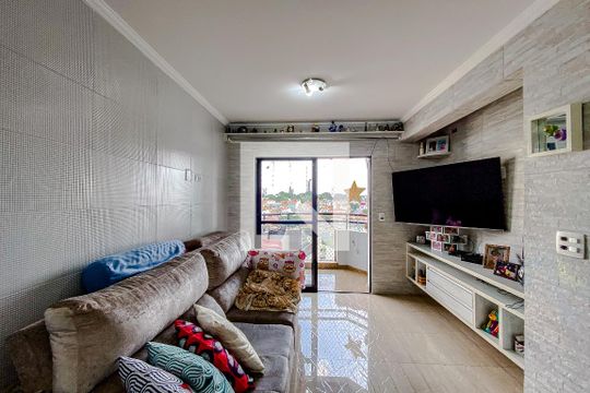 Sala de apartamento à venda com 3 quartos, 90m² em Vila Regente Feijó, São Paulo