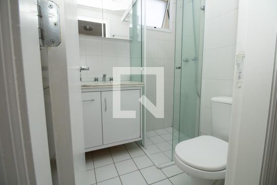 Banheiro, panorâmica de apartamento à venda com 2 quartos, 55m² em Vila Olímpia, São Paulo