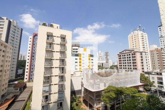 Quarto 1, Vista aberta de apartamento à venda com 2 quartos, 55m² em Vila Olímpia, São Paulo