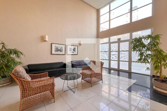 Área comum - living de entrada de apartamento à venda com 2 quartos, 55m² em Vila Olímpia, São Paulo