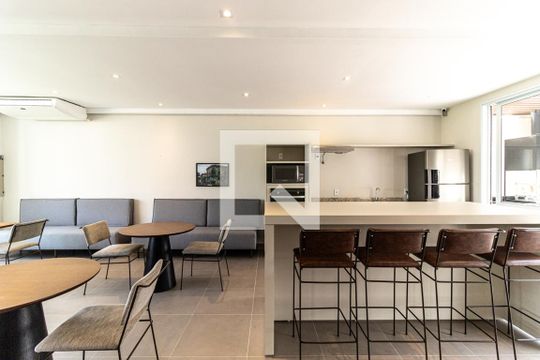 Área comum de kitnet/studio para alugar com 1 quarto, 24m² em Campos Elíseos, São Paulo