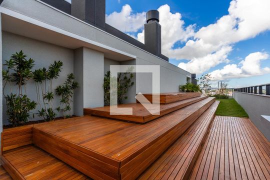 Área comum - Solarium de kitnet/studio para alugar com 1 quarto, 26m² em Rio Branco, Porto Alegre