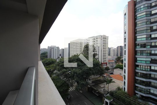 Vista da Varanda de kitnet/studio para alugar com 1 quarto, 31m² em Indianópolis, São Paulo