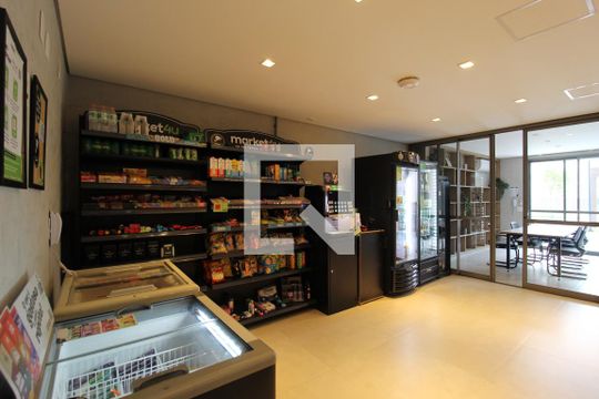 Área Comum - Market de kitnet/studio para alugar com 1 quarto, 31m² em Indianópolis, São Paulo
