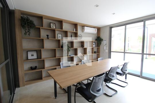 Área Comum - Coworking de kitnet/studio para alugar com 1 quarto, 31m² em Indianópolis, São Paulo